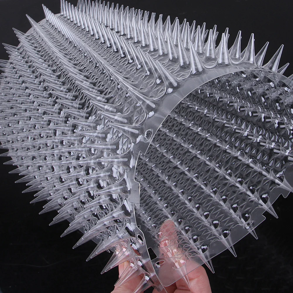 8pcs Transparent Training Spikes Mats Thorn Pad Cat Deterrent Scat Mat Home Garden Anti-climbing Protective Mat Cat Accessories cat scat mat
