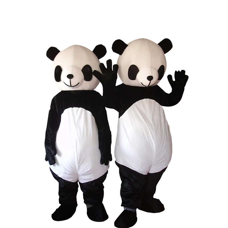 Urso Panda Mascote Traje Adulto Personagem Mascote Personagem Dos