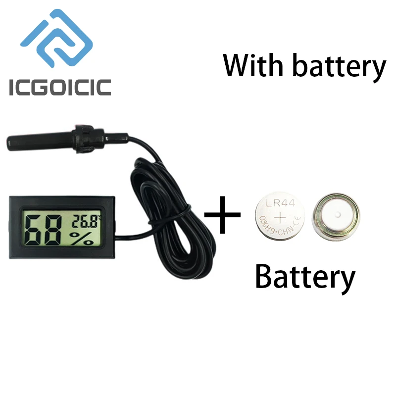 Mini LCD Digital Thermometer With Waterproof Probe For Freezer Refrigerator thumbnail 7