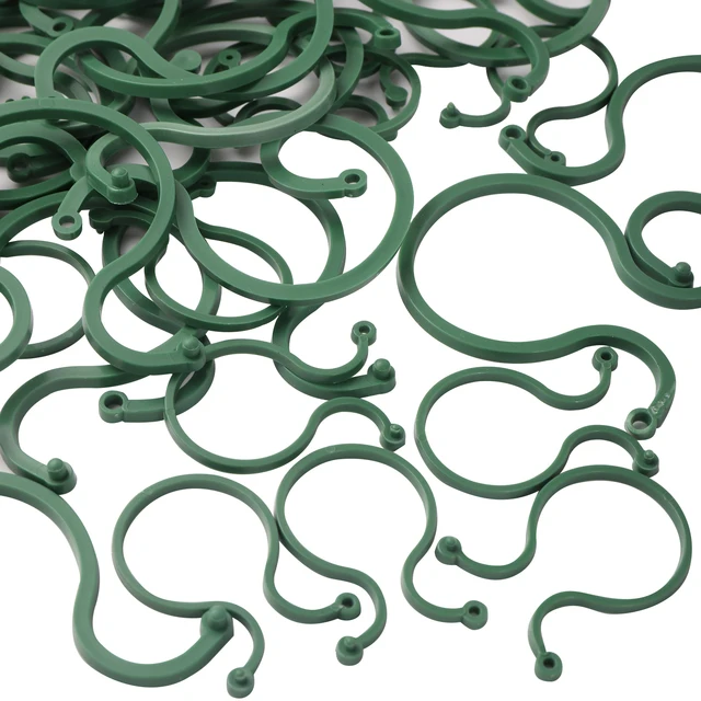 10/50/100Pcs Garden Vine Strapping Clips Plastic Plant Rattan Climbing Wall Fixture Buckle Tomato Grapevine Hook Support Tool 3