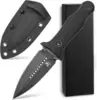Sitivien ST13 Fixed Blade Knife K110 Stonewashed Steel Blade G10 Handle Full Tang Survival Knife for Outdoor EDC Camping Hunting 2