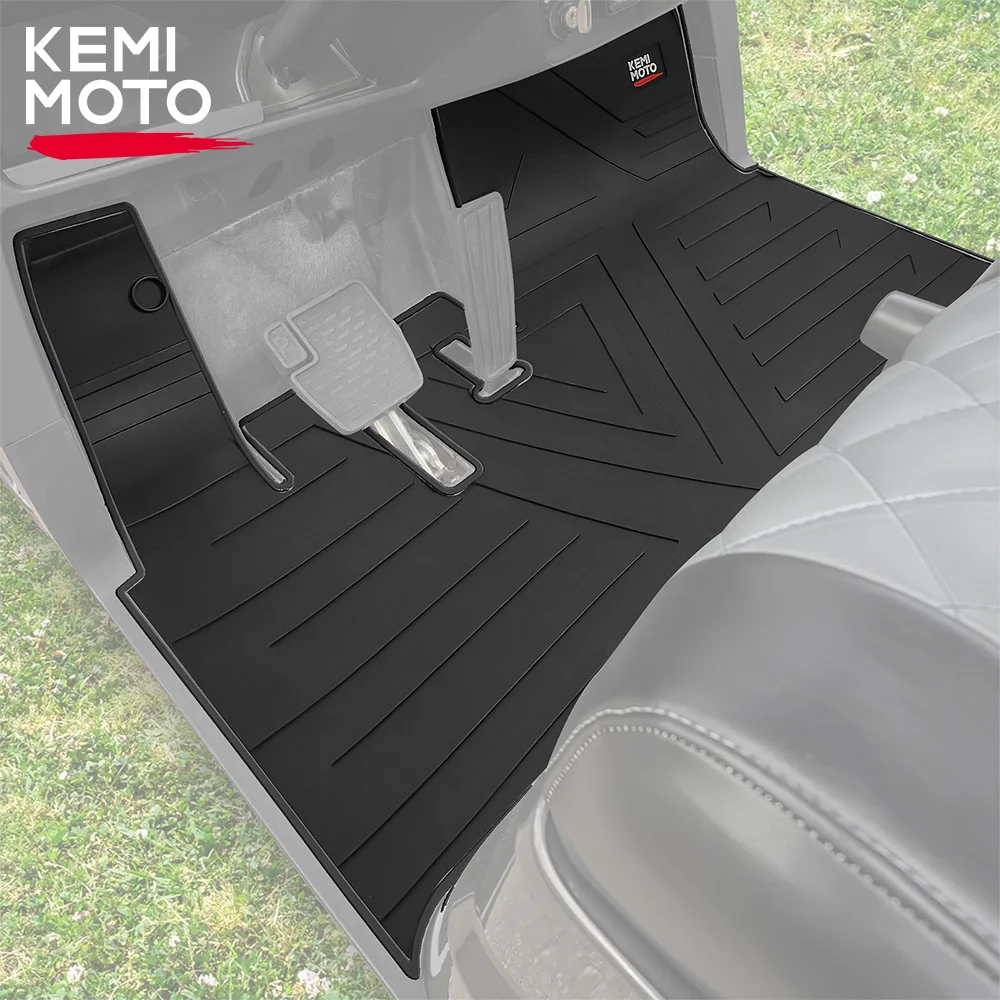 

KEMIMOTO 8mm Golf Cart Floor Mat Full Coverage Foot Pad for Yamaha Drive 2 2017 2018 2019 2020 2021 2022 & UMAX Rally
