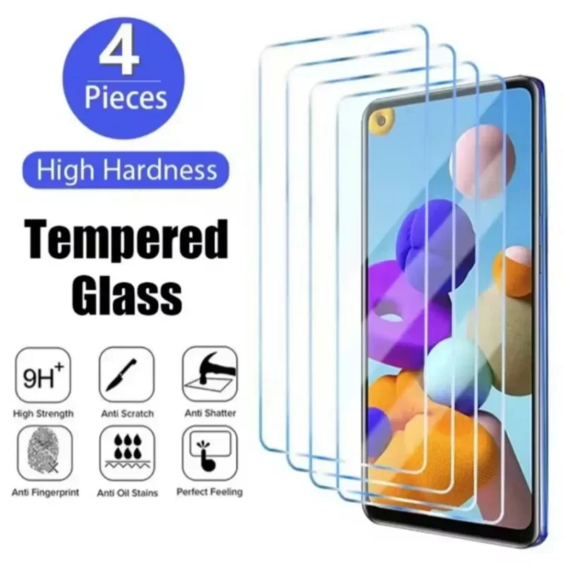 

Защитное стекло, закаленное стекло для Samsung Galaxy A14/A54/A53/A13/A33/A34/A52S/A52/A73/A21S/A51/A72, 4 шт.