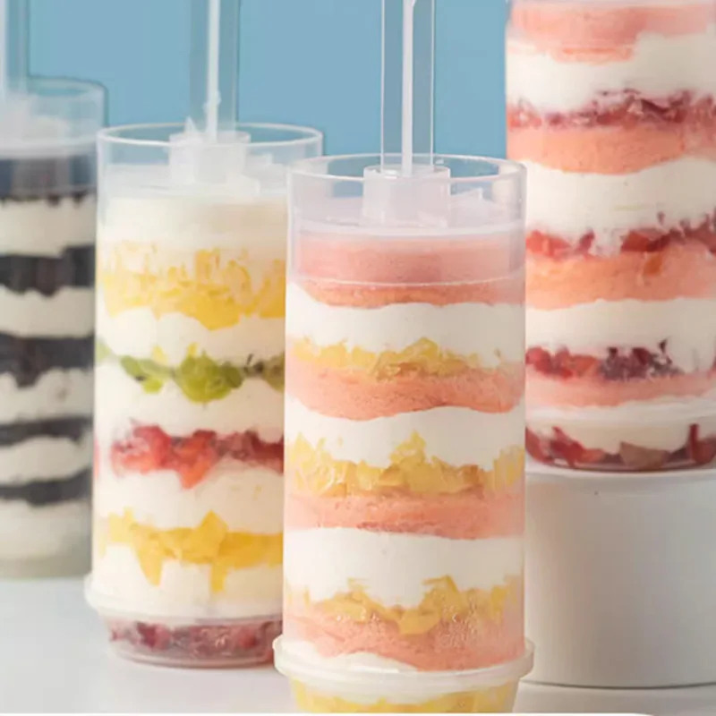 5pcs Cake Push Pop Containers with Lids, Reusable Cake Push Pops, Muti-purpose Pop Containers, Party Decor