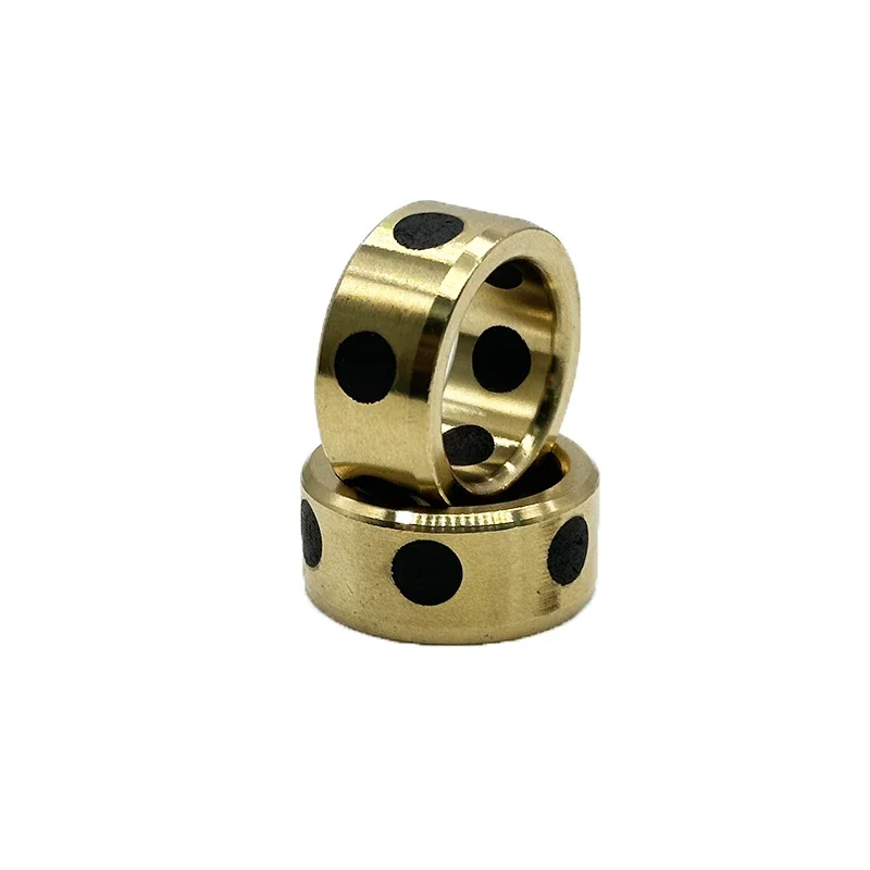 Graphite Bearing Bushing 1Pc 162210 1610 16x22x10 mm Linear Graphite Lubricating Brass Bearing Bushing Sleeve Oilless Self-lubricating