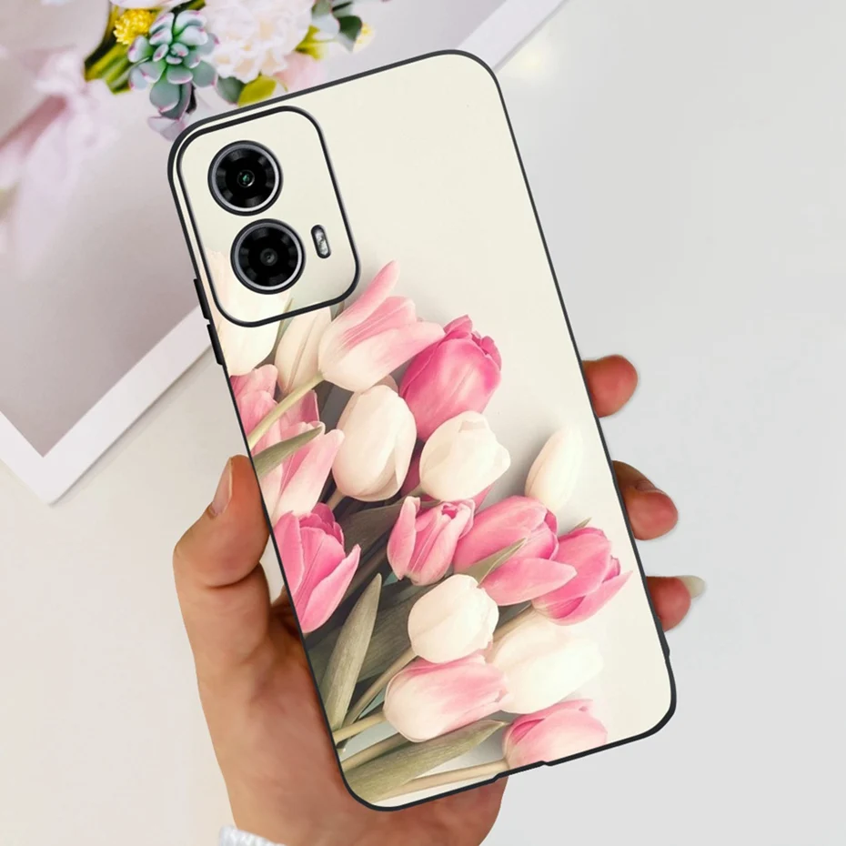 Cute Love Pattern Soft Silicone Phone Case - Stylish & Durable Back Cover