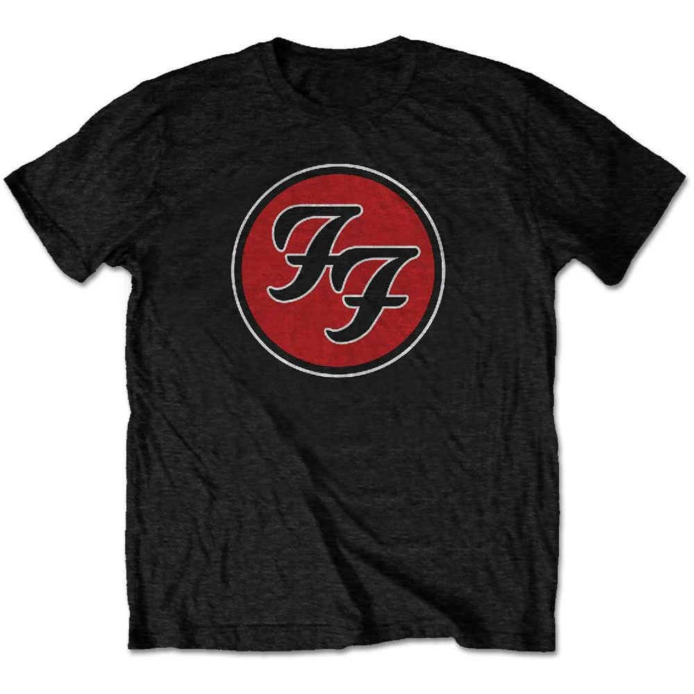 Foo Fighters FF Logo Band T-Shirt Baumwolle Grafik-T-Shirt Herren Damen Sommer Streetwear