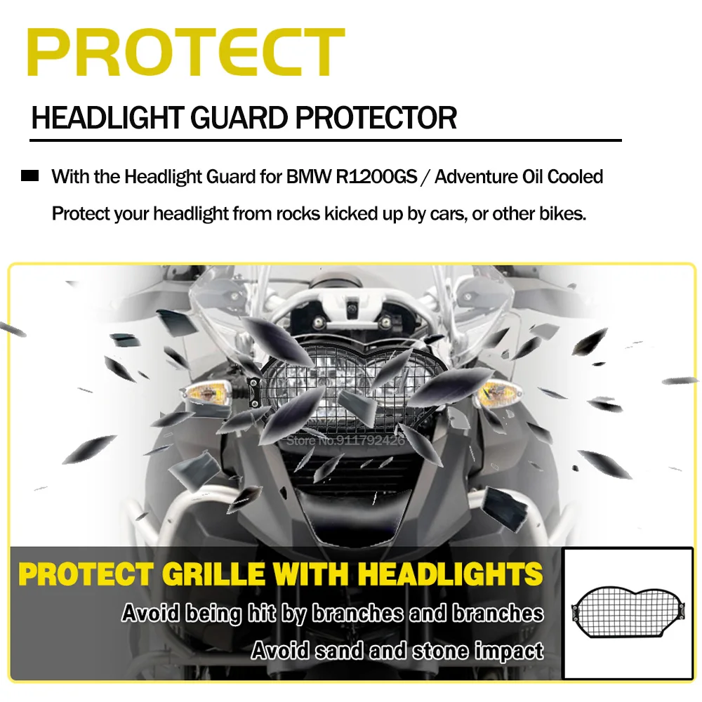 Motorfiets Onderdelen Mistlamp Protector Guards Metalen Foglight Lamp Cover Voor BMW R1200GS Adventure LC (Color : Green