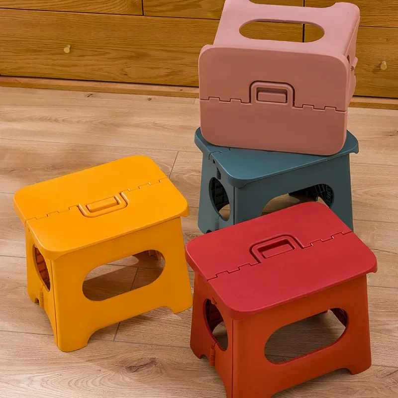 Plastic Folding Step Stool Home Train Outdoor Storage Foldable Kids holding stool