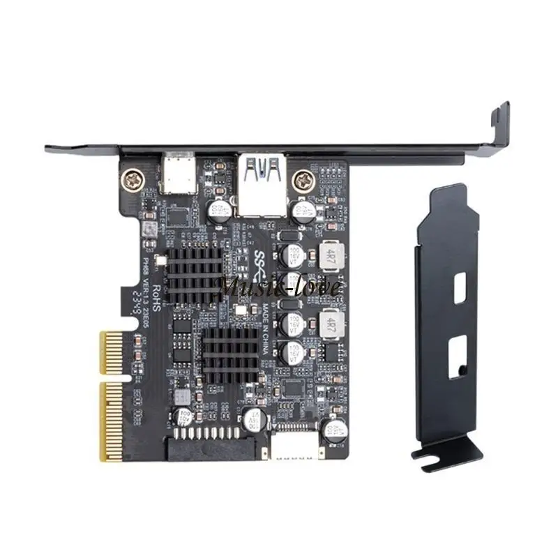 내부 외부 USB 3.2 확장 카드 커넥터 PCIE 4X USB 3.2 10Gbps 203A