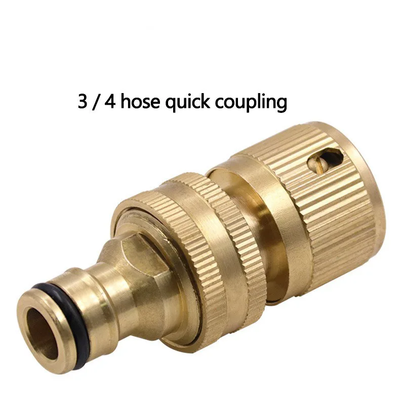 20PCS Garden Water Pipe Connection Male Female Connector Accessories American Style Brass 3/4 Hose Quick Connector 6 Point Quick