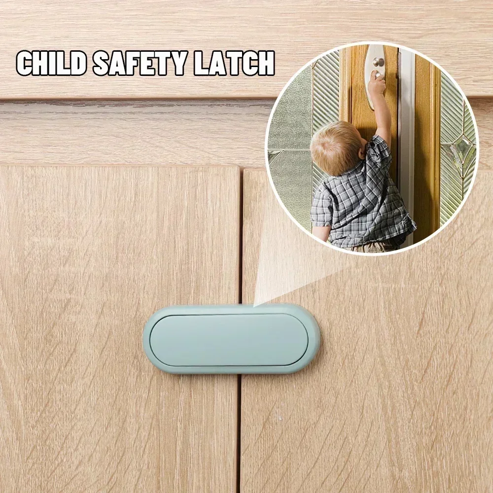 5pcs Children’s Drawer Safety Latch Cabinet Door Protection Baby Anti Pinch Hand Invisible Lock Opposite Door Wardrobe Lock Baby & Maternity