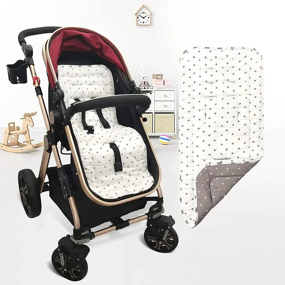 Baby Stroller Mat Cotton Four-season Cushion Stroller Accessories High-view Baby Walking Sleeping Mat