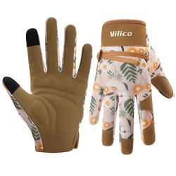 Durable Thorn - Proof Gardening Gloves - Breathable Leather, Puncture - Resistant for Digging, Planting & Pruning (A0149 - BN)