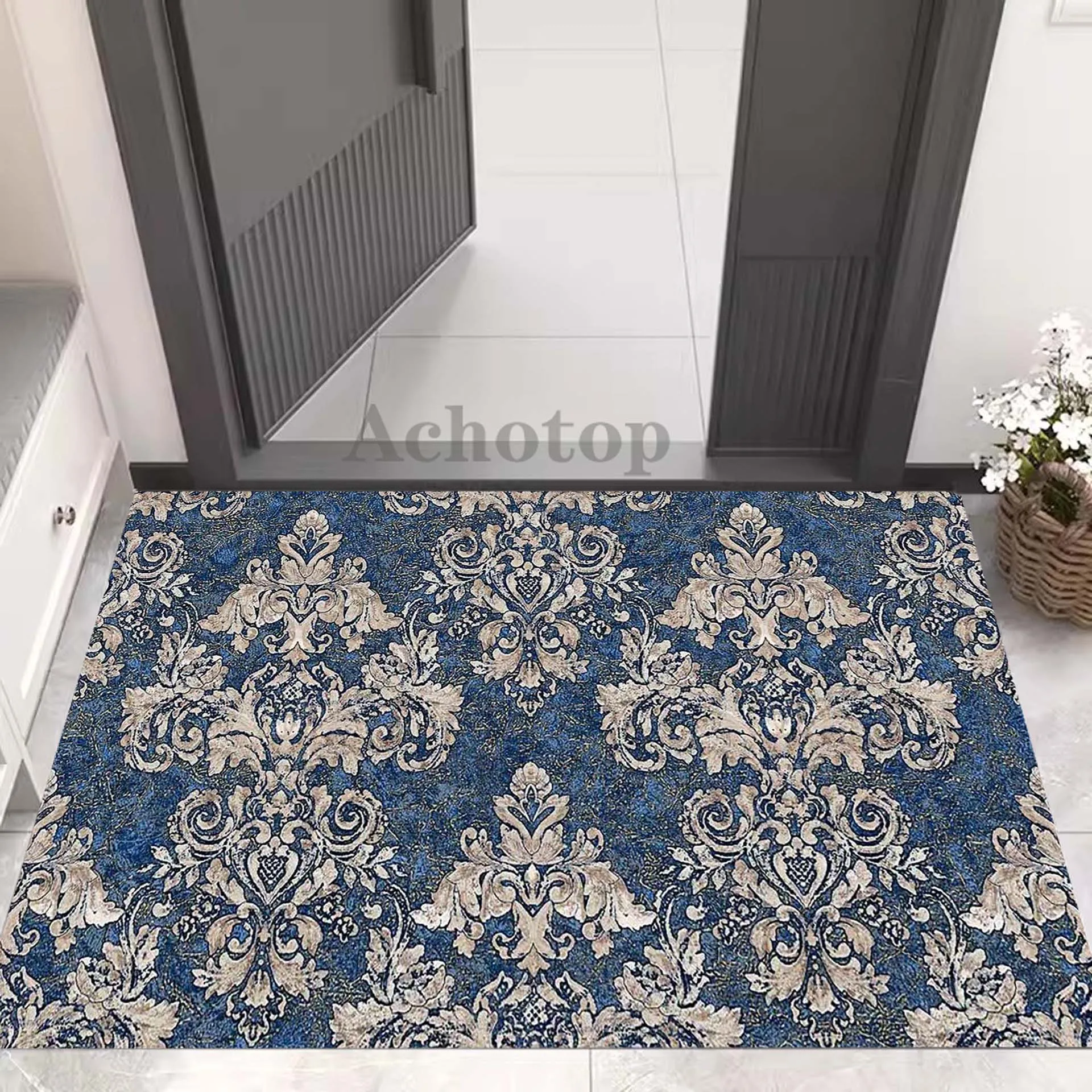 

Diatom Door Mat Decorative Design Door Mat Home Carpet Non-slip Retro Bathroom Kitchen Floor Mats Diatom Floor Mat Decor Rugs