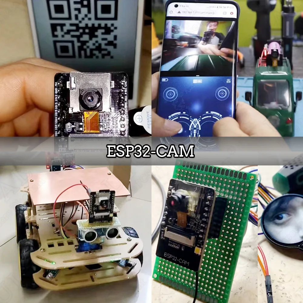 ESP32 CAM Camera Module Kit 2.4 GHz WiFi Bluetooth 8MB PSRAM OV2640 Camera  Module 66 120 160 Degree 850nm Night Vision 2MP