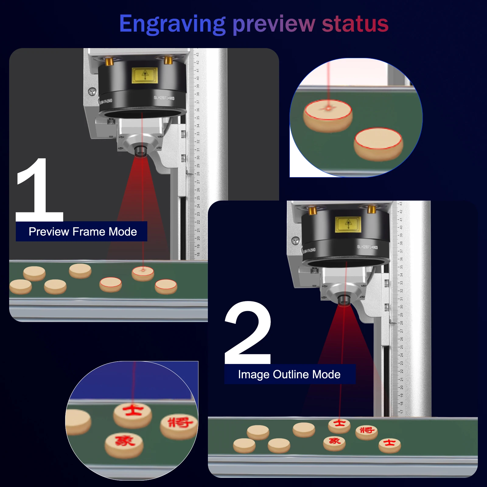 【EU/MX】5W CRS wassergekühlte UV-Laserbeschriftungsmaschine und Förderband UV-visuelle Lasergravurmaschine APP-Markierung Batch-Markierung – Detail 9