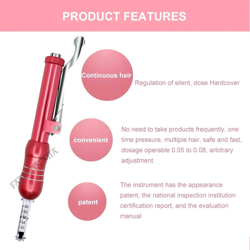 0.3ml Hyaluronic Injection Pen ampoule syringe Mesotherapy Atomizer Gun for Lips filler wrinkle removal Anti-Aging Injection Pen