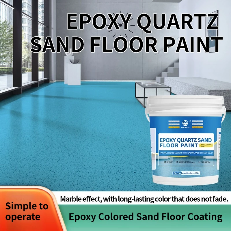 1000g Floor Paint Water-Based Epoxy Waterproof Coating Eco-Conscious Suitable for Homes Roads