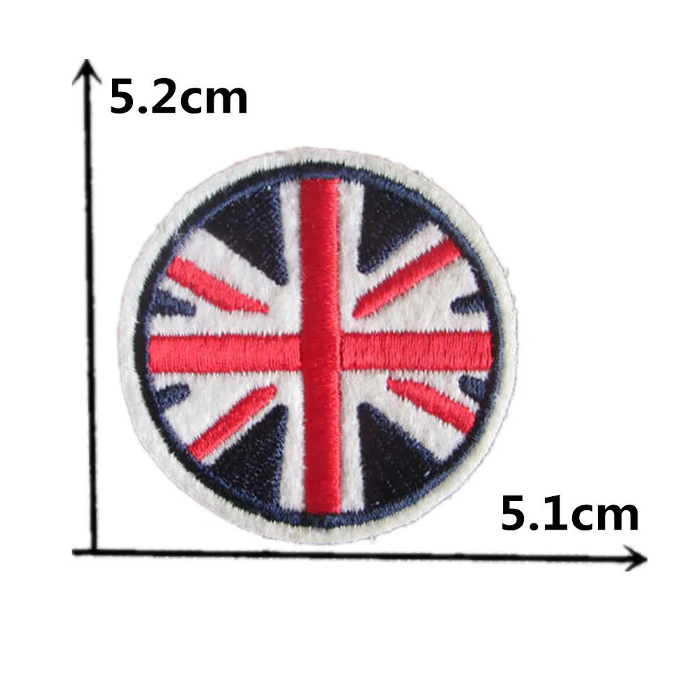 Round badge embroidery Hot-melt adhesive ironing patch DIY wholesale sales 1-20 sewing patches on clothing patches for clothing