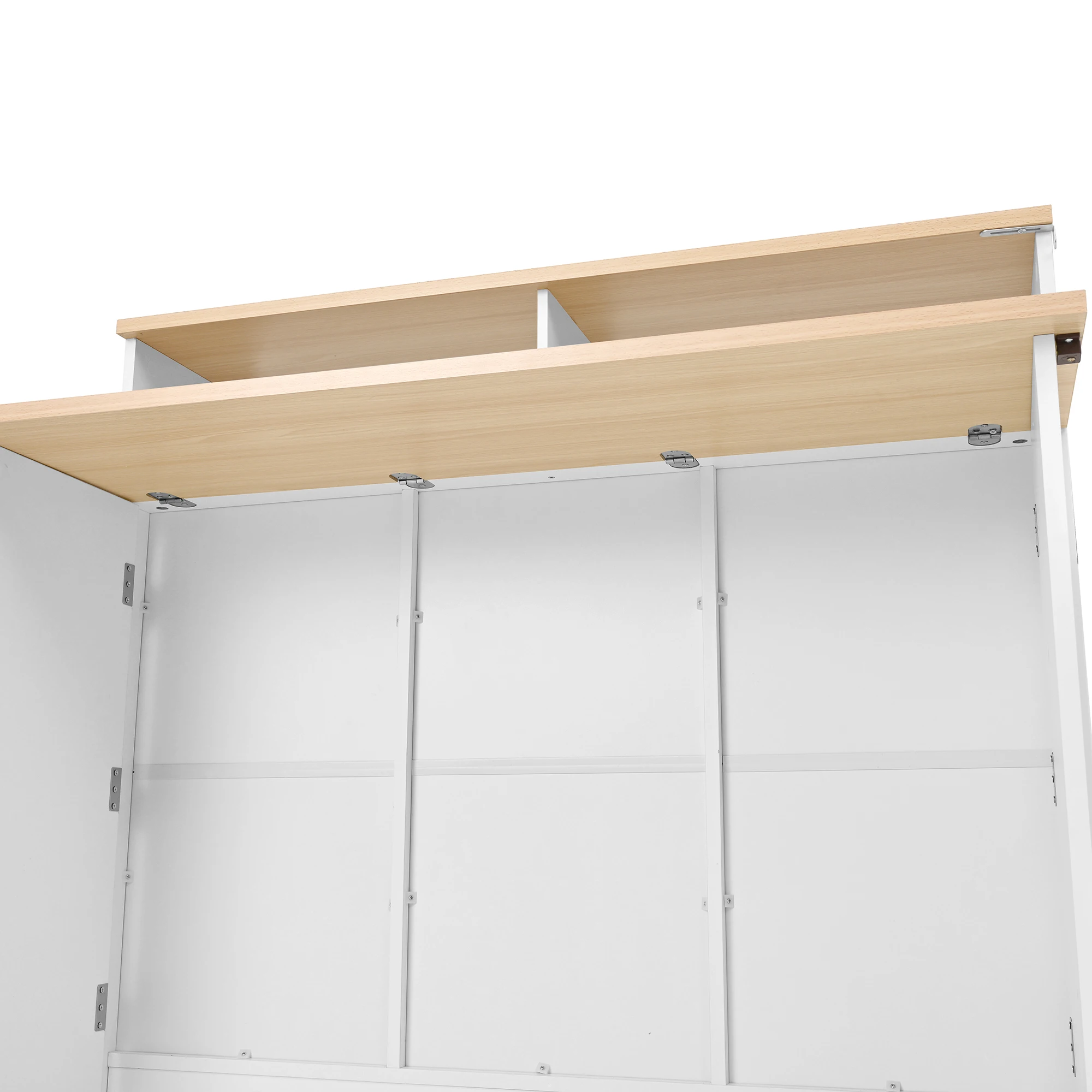 Kücheninsel auf Rollen, ausziehbarer Essbereich mit Stühlen, Sideboard mit viel Stauraum, ideal für Küche und Esszimmer – Detail 20