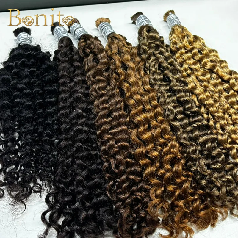 

Human Braiding Hair for Boho Braids Human Braiding Hair Deep Wave Bulk Human Hair 100g No Weft Human Extensions Hair Bundles