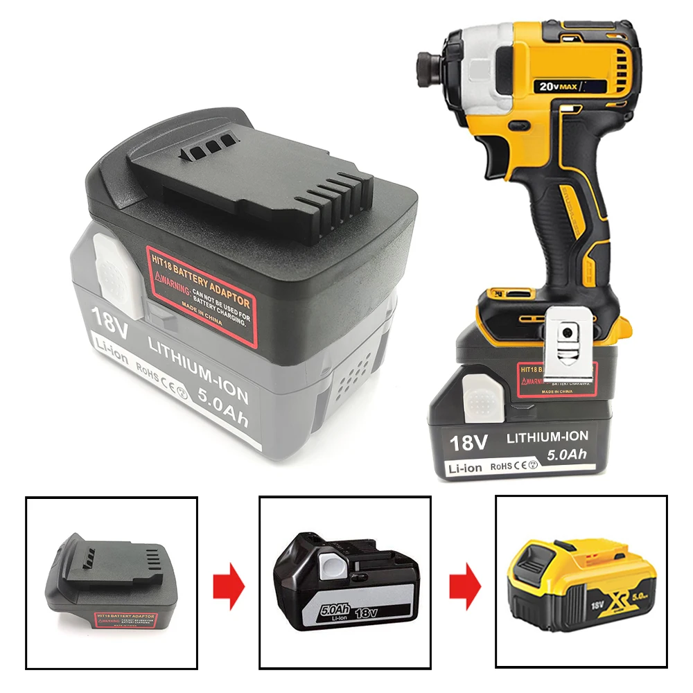 

Преобразователь адаптера может использоваться для литий-ионной батареи Hitachi 18В BSL1830 для Dewalt 18В 20В литиевого электрического электроинструмента DCB203