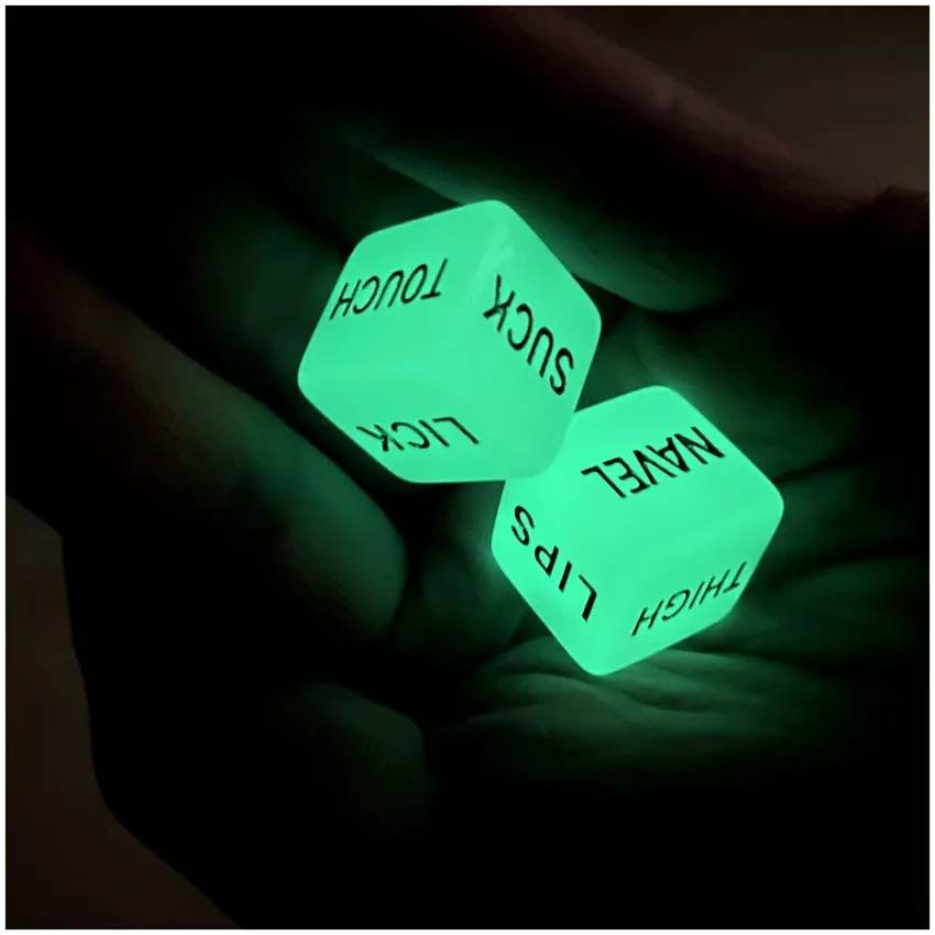 2 pezzi di dadi luminosi