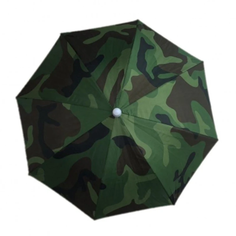 Umbrella Hat Foldable Outdoor Headwear for Women Men Fishing Camping Beach