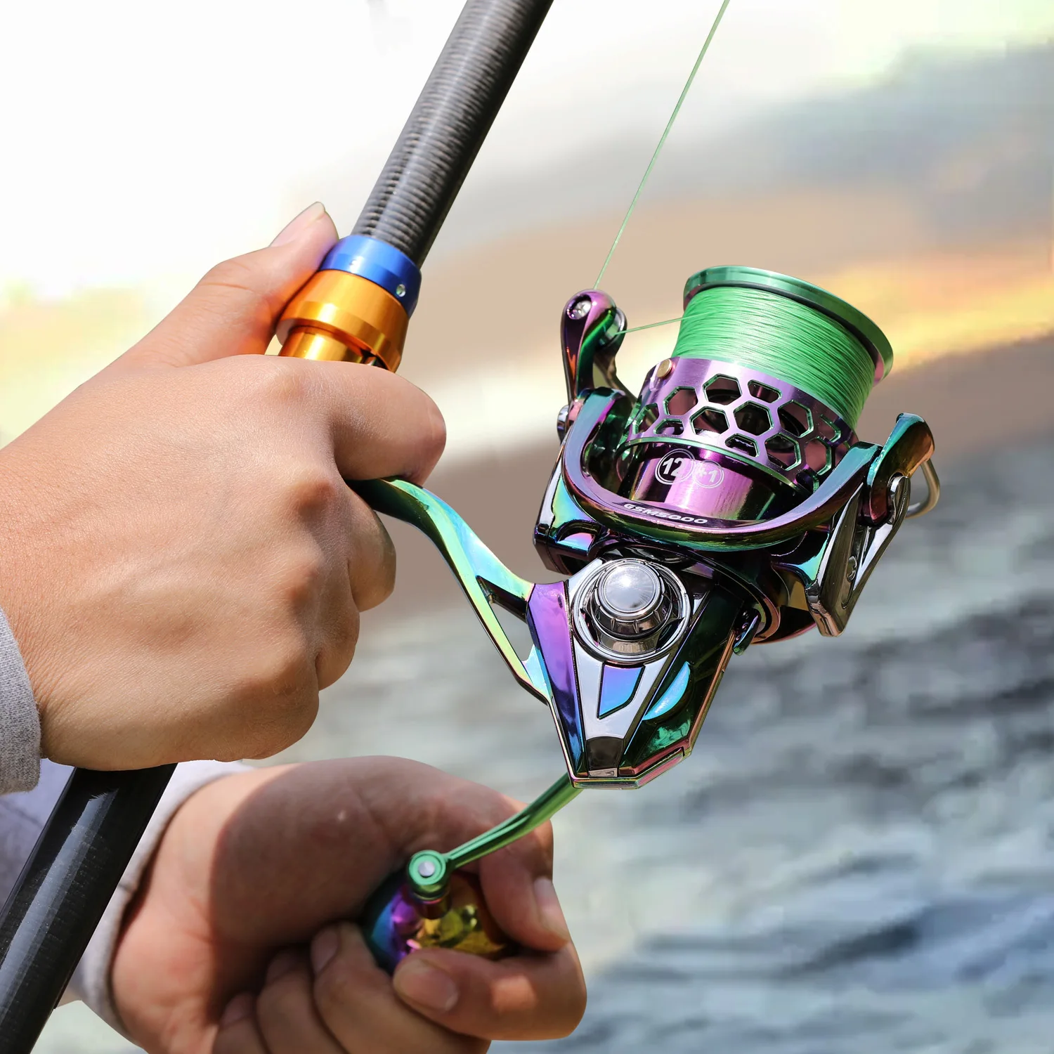 Sougayilang Strong Trolling Fishing Reel 14+1BB Right Hand Sea Bait Casting  Fishing Reels 1000/2000/3000/4000/5000 Max Drag 30kg Boat Fishing Reel