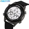SYNOKE Men Outdoor Sports Multifunctional Waterproof Large Screen Display Luminous LED Digital For Men Fashion Silicon Watch 1
