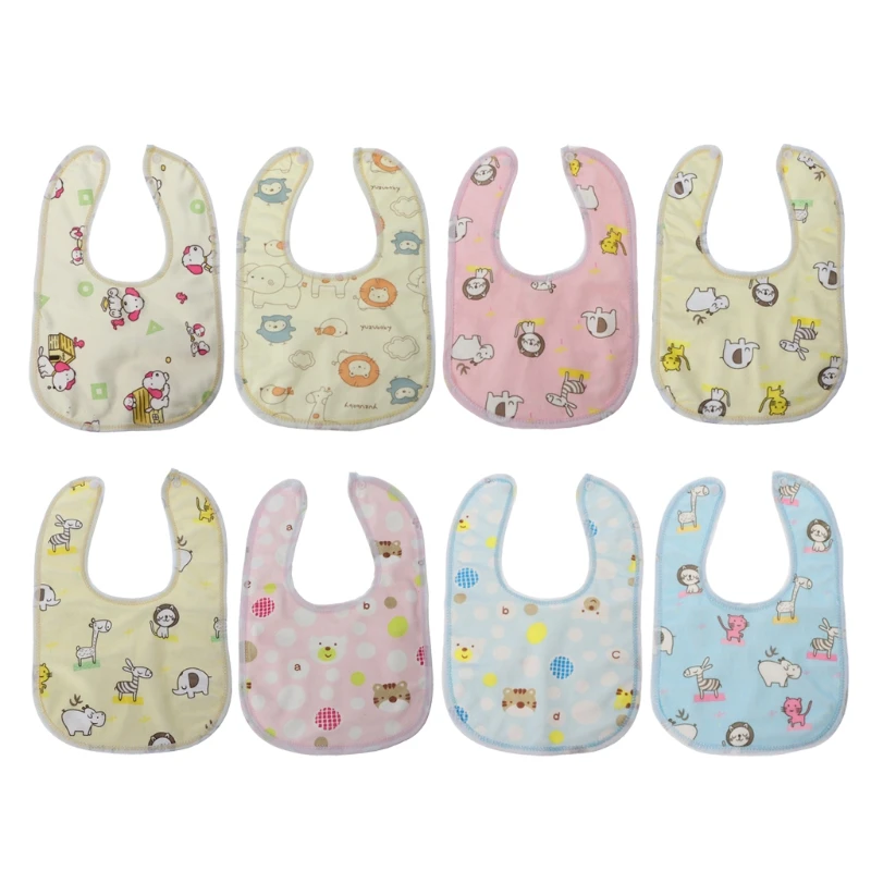 

Baby Cotton Feeding Bibs Infant Scarf Kid Towel Boys Girls Bib Bandana Saliva for Triangle Dribble Bib Adjustable