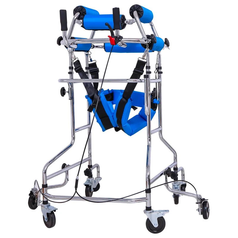 

Adult Walker Elderly Rehabilitation Training for Stroke Hemiplegia Equipment Assist Lower Limb Walking Thicken Standing Frame