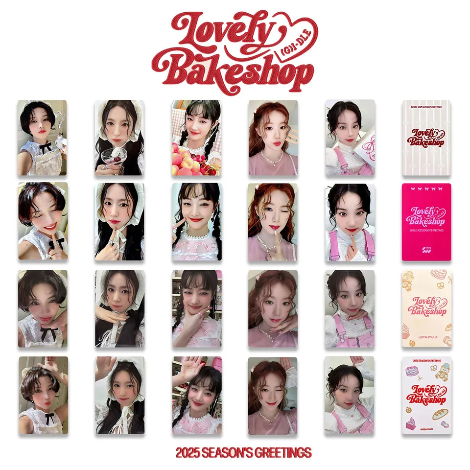 5pcs/set Kpop Korean Girl idols (G) I-DLE 2025 Season Greeting