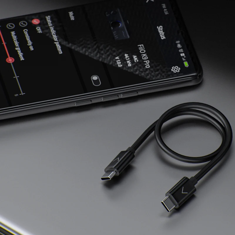 20cm USB-C to USB-C Charging/Data Cable for Android phone Connect with Music Players/BTR3/BTR5/Q3/M5 Audio Cable DAC Cables