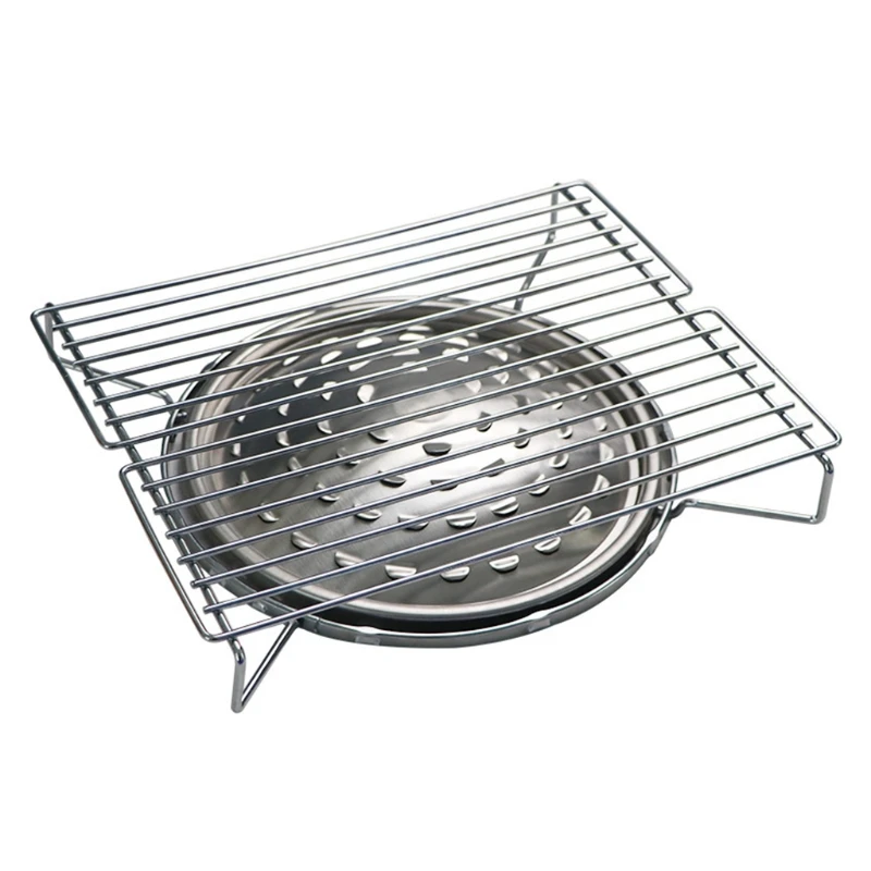 

Portable Outdoor Mini Grill BBQ Rack Family Party Home Garden Household Stainless Steel Kitchen Barbecue Gas Stove Shelf