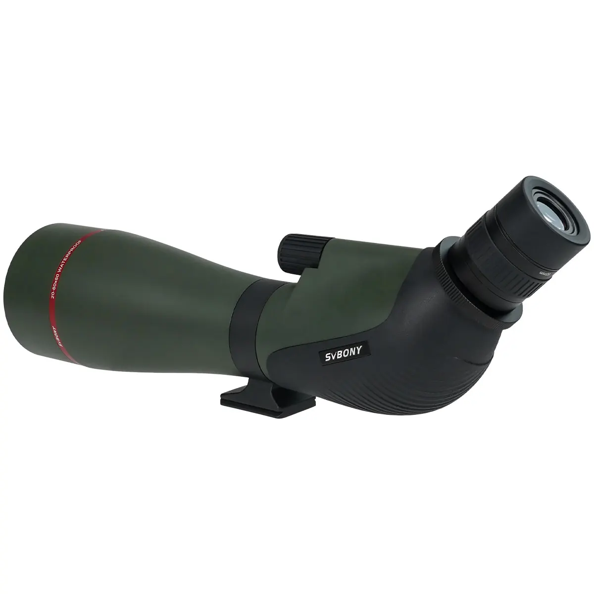 SVBONY SA412 20-60x80 Telescopic sight Army Green 45 degree 1.25 inch Eyepiece Interface Best Shooting telescope binoculars spotting scope