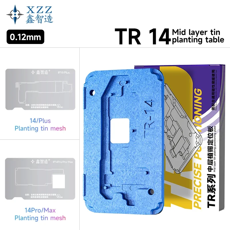 XZZ TR Series Reballing Stencil Middle Layer Planting Tin Platform