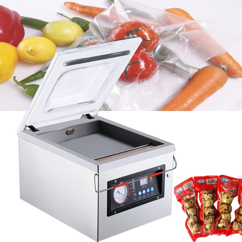 Automatic commercial packing sealer single chamber meat fish chicken