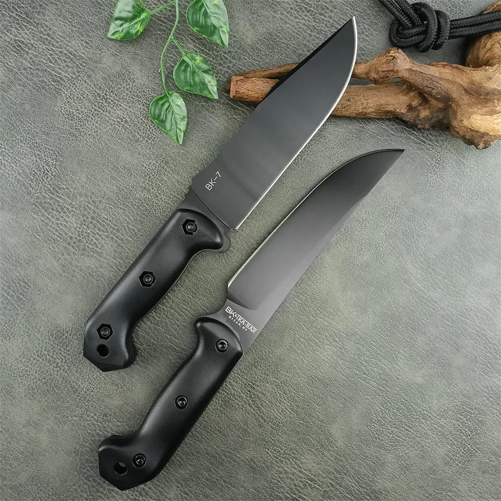 KA-BAR Becker Series Fixed Blade Knife - BK5 - BK7 - 8Cr13Mov Steel Blade - Tactical Combat Military Utility Survival Knives 4