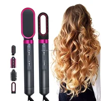 Professional One Step 4 in 1 Cold Hot Blast Button Ionic Hair Brush Dryer Negative Ion Salon Hot Air Brush 2