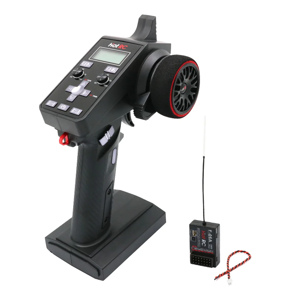 Hotrc Hot rc CT-6A CT6A CT 6A 4-9V 2.4GHz 6CH Transmitter F-06A F06A PWM Receiver For RC Model Car/Ship/Tank (CT600 CT-600)