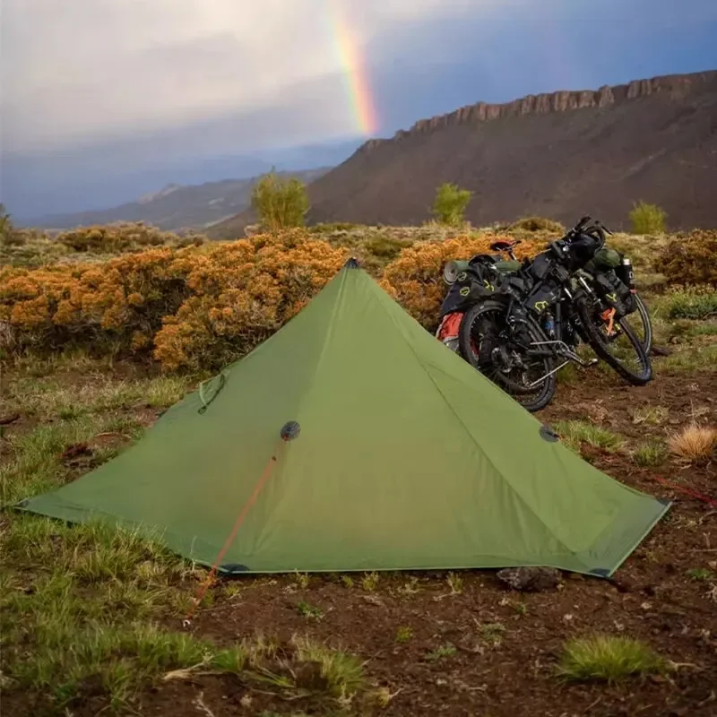 

Палатки 1Pro на одного человека, Ультралегкая палатка для отдыха на открытом воздухе, ветронепроницаемая, без полировки, для кемпинга
