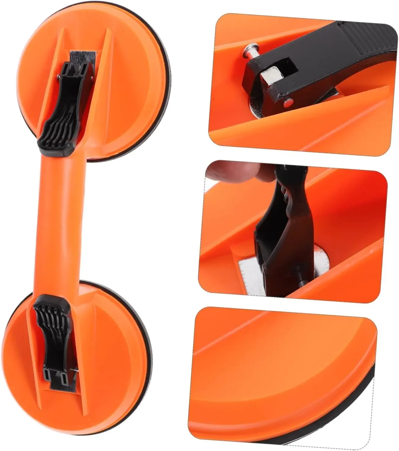 Professional Glass Suction Cups 1Pcs Orange Heavy Duty for Lift Large Glass Tiles Granite Auto Windshield Installation
