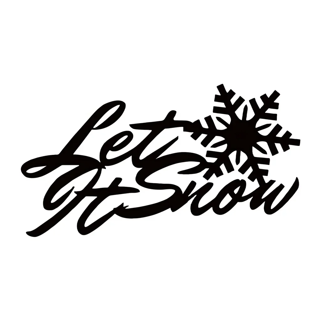 

1pc Snowflake Artistic Text Sign Metal Wall Art, Let It Snow Metal Sign, Living Room Front Door Corridor Decor Housewarming