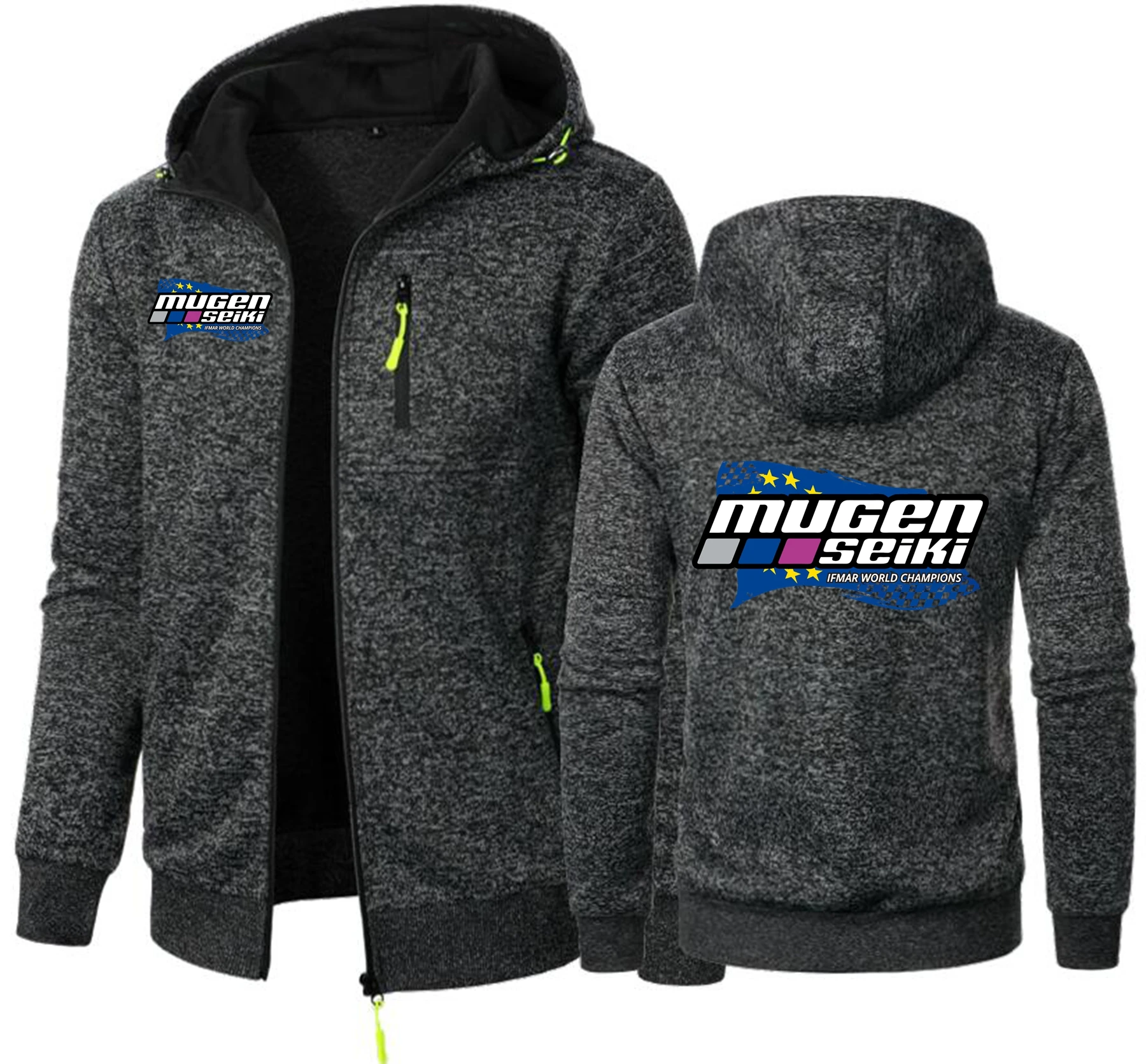Mugen seiki modelo de carro moletons jacquard moletom com capuz de