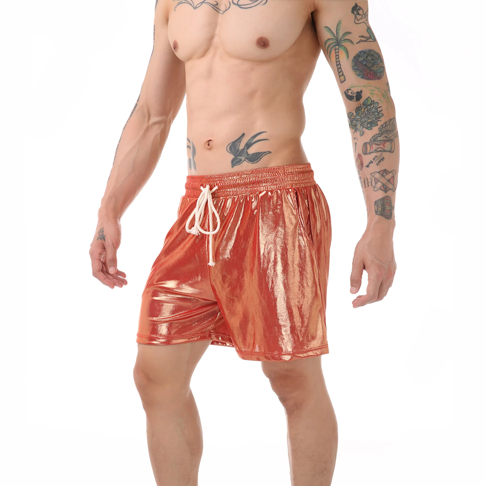 Casual Shorts männer Laufsport Shorts Mann Shiny Gym Fitness Basketball Sportswear Ultra-dünne Kurze Hosen Jogging Jogginghose – Detail 10