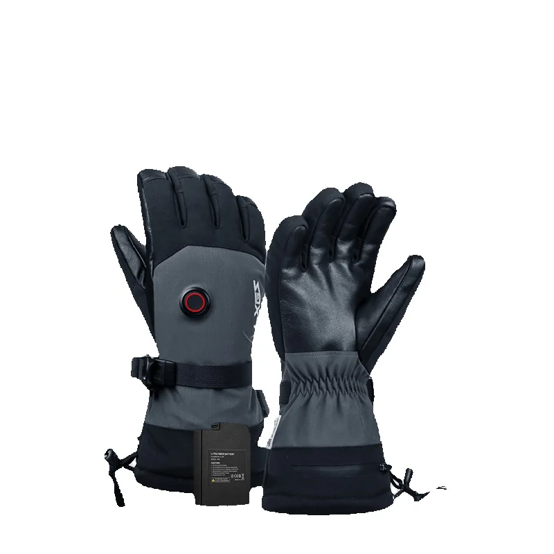 Guantes calefactores recargables para invierno para hombres y mujeres, para esquiar al aire libre, con pantalla táctil, para montar en motocicleta eléctrica_voghion.com