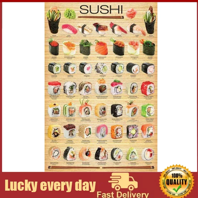 

Metal Tin Sign Wall Art Decor The Sushi Japanese Coffee Bar Signs Home Decor Sign home decoration wall metal wall art