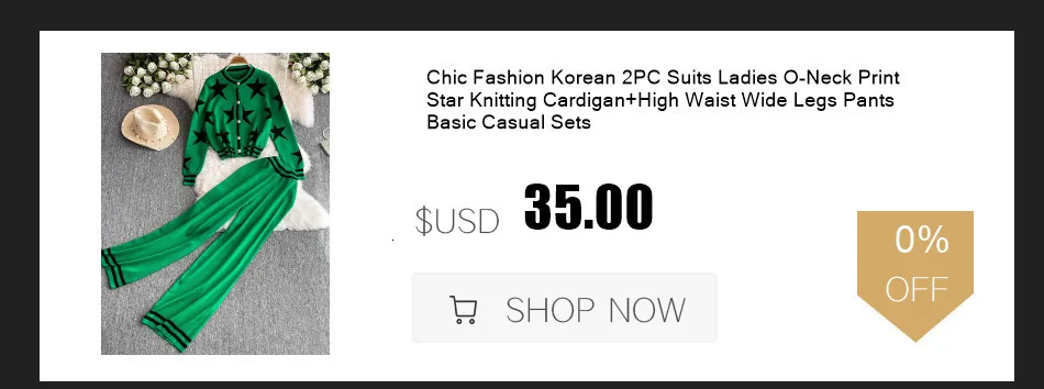 Description Picture 2 of itemWomen's Long Sleeved Knitted Sweater High Waist Slim Straight Leg Pants Two-piece Set Y2k Korean Autumn